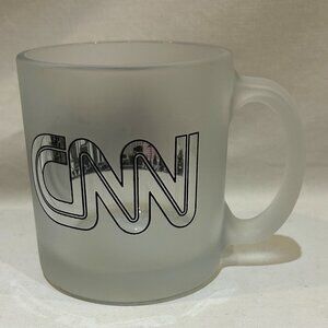 CNN Frosted Glass Mug